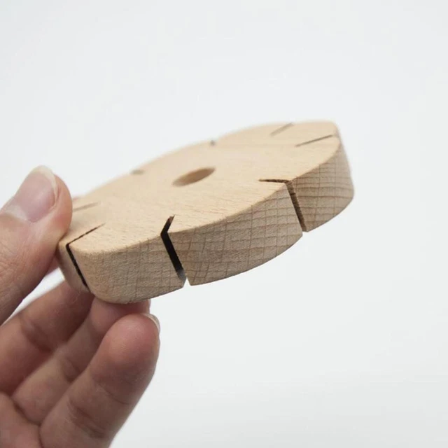 8 Slot Holz Flechten Platte Disk für Extra Dicke für feine Themen, Draht &amp;