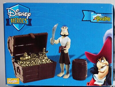 2003 Famosa Famosa Disney Adventures Heroes Peter Pan PIRATA con BARILI Figure MIB 