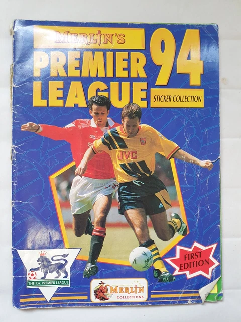 MERLIN'S 94 FIRST Edition Premier League Official Sticker book - 66% ...