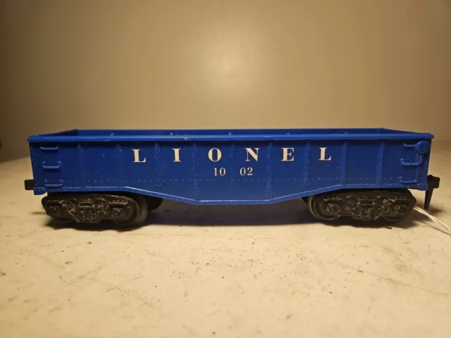 Lionel Lines 1002 Blue Open Gondola Freight Car Train O Gauge Scale
