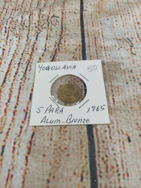 Yugoslavia 1965 5 Para coin