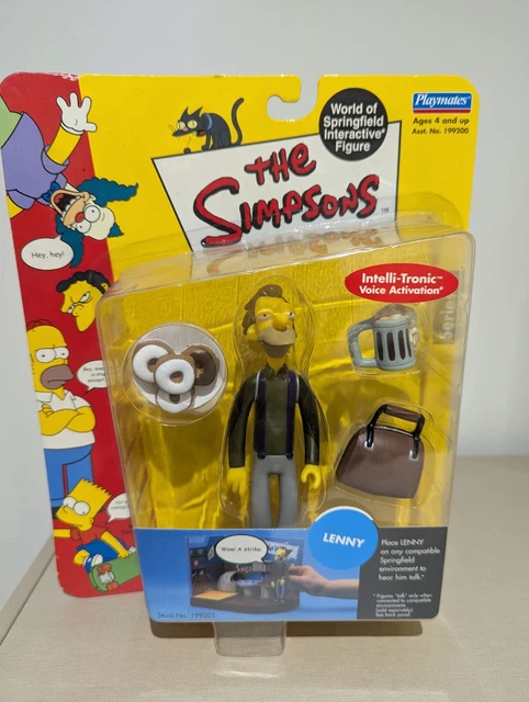 Figurine Les Simpson – Lenny – World Of Springfield – Playmates 2000 – Neuve