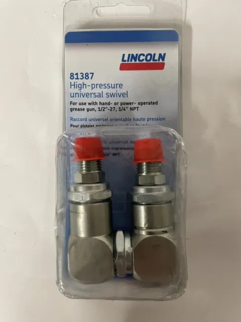 Lincoln 81387 High-Pressure Universal Swivel, 12”-27,1/4”NPT
