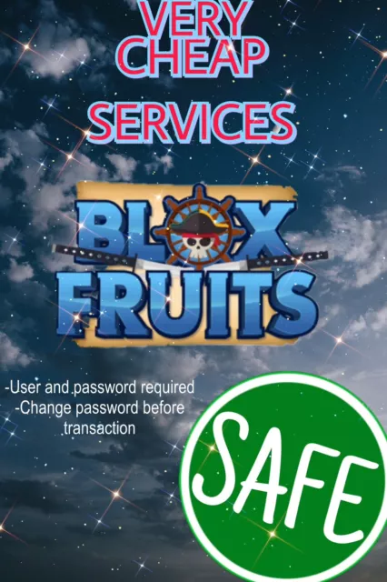 ⭐️Cheap⭐️)Roblox Blox Fruits Mirage + Gear Service, Super Fast Delivery