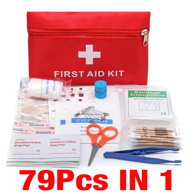79 piezas Survival Medical Tactical bolsa de primeros auxilios kit de respuesta a emergencias