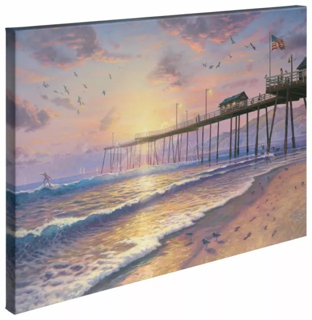 Thomas Kinkade Studios Footprints in the Sand 24″ X 36″ Gallery Wrapped Canvas