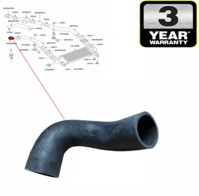 Egr Intercooler Turbo Hose Pipe For Ford Transit Connect 1.8 Tdci 7T169F796Bg