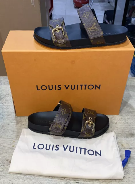 Bom dia sandal Louis Vuitton White size 39 EU in Rubber - 36322317