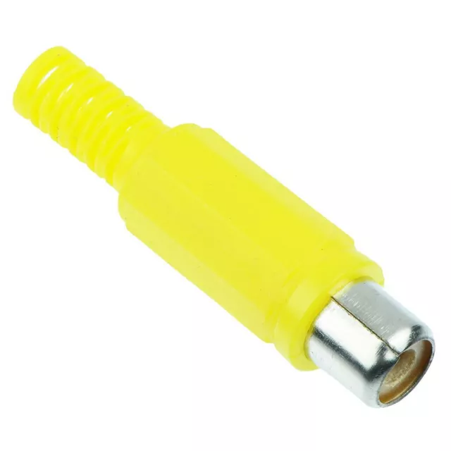 10 x Yellow RCA Phono Socket Connector