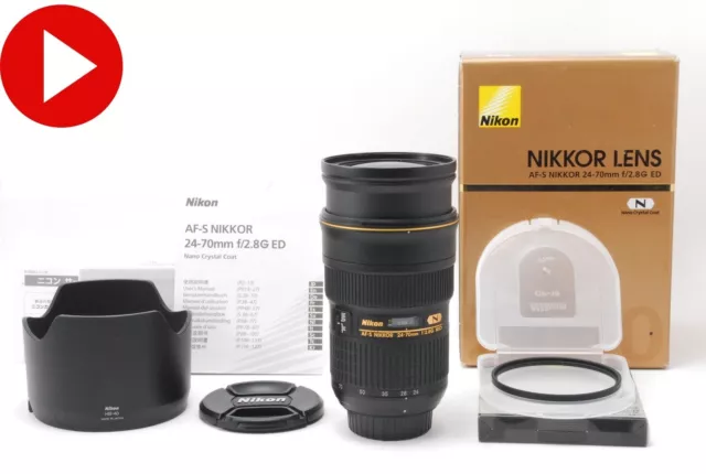 Video Read [Near Mint] Nikon AF-S 24-70mm f/2.8 G ED IF Nano Crystal SWM JAPAN