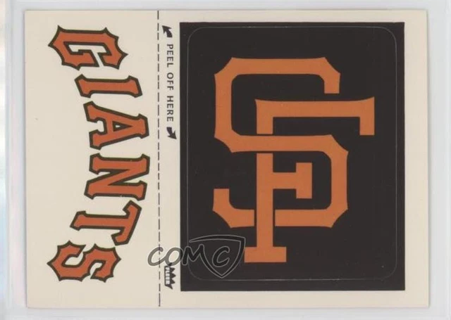 1978 Fleer Grand Slam Hi-Gloss Team Stickers San Francisco Giants #SF.3