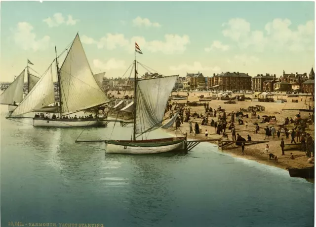 P.Z. Angleterre, Yarmouth Vintage photochrome, England photochromie, vintage p