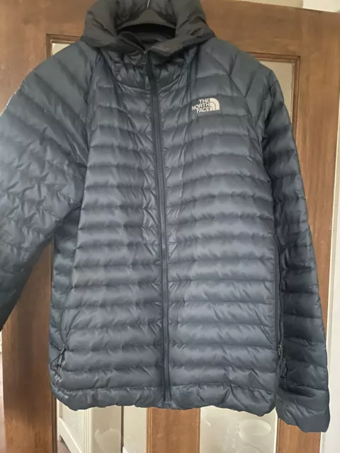 The North Face Men's Navy Hooded Insulated Jacket UK Size Large