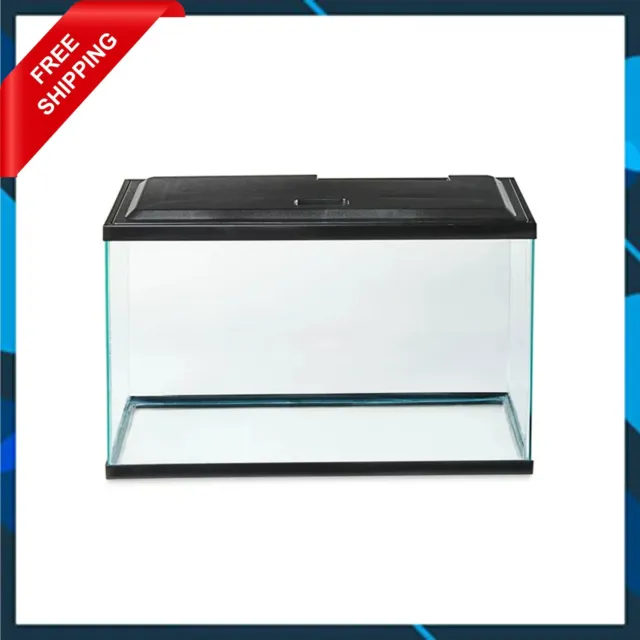 Aqua Culture Aquarium Starter Kit Fish Tank 10 Gallon Water Tank w/LED Light
