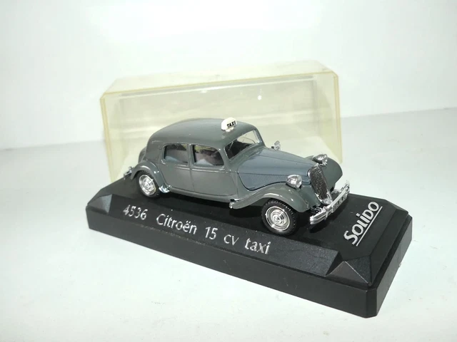 Citroën Traction Taxi 1938 Bicolore – Miniature 1/18 Solido (Réf. 421183020)