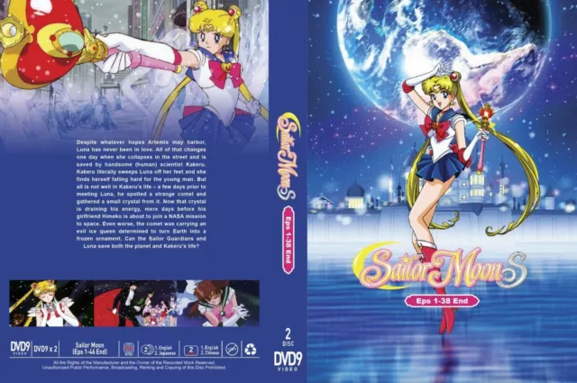 Sailor Moon (Season 1 - 5 + Crystal + 3 Movie + Eternal 1&2) ~ English  Version ~