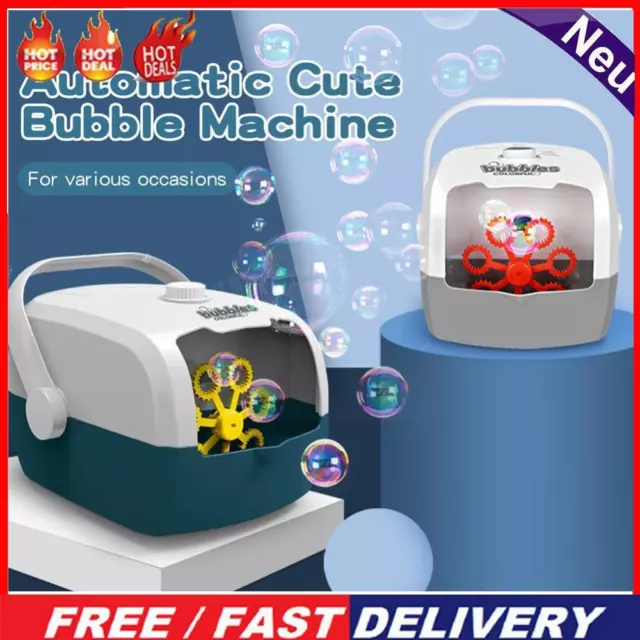 Automatic Bubble Machine Portable Blower Maker Outdoor Kids Toys Children Gifts