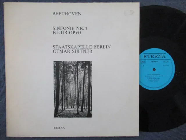 OTMAR SUITNER Beethoven Sinfonie Nr.4 / blue Label LP DDR 1985 ETERNA 827896