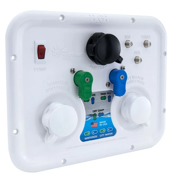 RECPRO RV NAUTILUS P2.5 Water Management Panel 7Function City Water