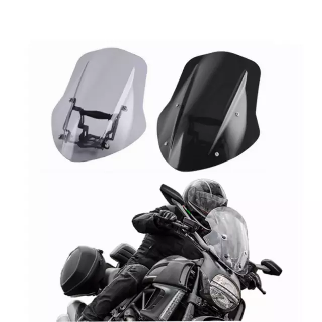 Double Bubble Motorcycle Windshield Windscreen Visor Ducati Diavel 2014-2018