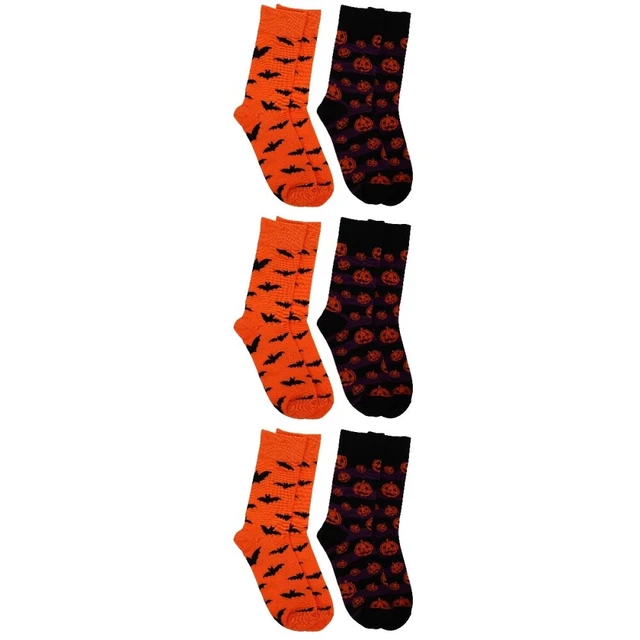 6 paia calzini vacanza sfocati Halloween unici unisex unisex universali