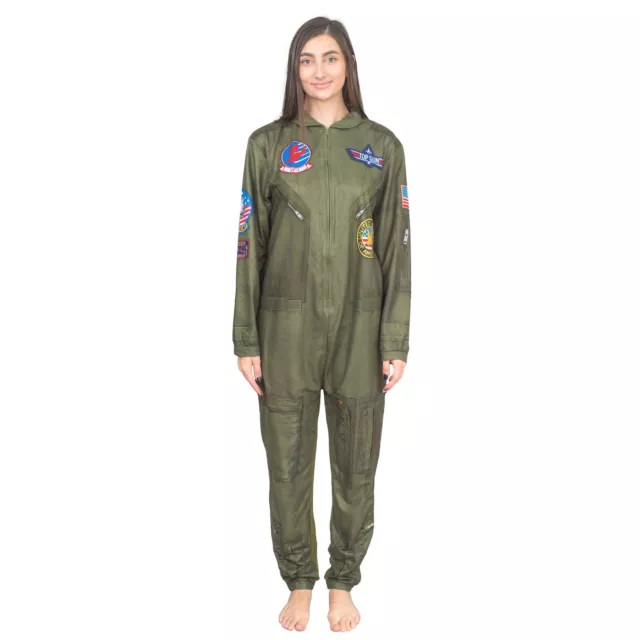 Top Gun Flight Suit Costume Pajama Union Suit