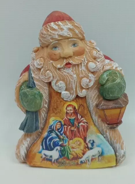 G. DeBrekht Nativity Santa Tiny Tales Figurine 2010 Hand Crafted Hand Painted