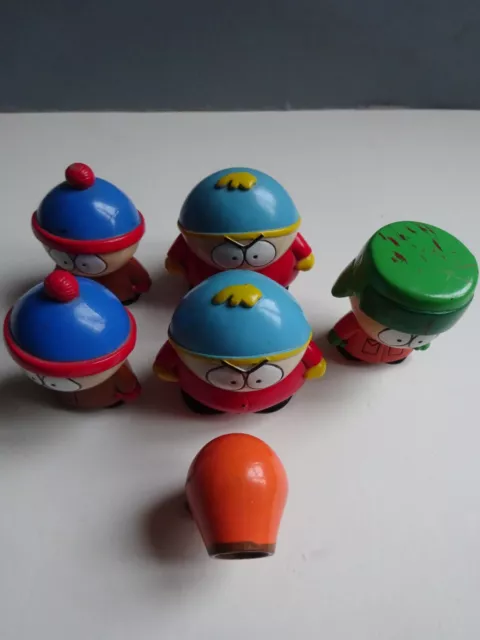 RARE ! SOUTH PARK FIGURINE Collection LOT de 6 - Comedy Central 1998 Figurines 2