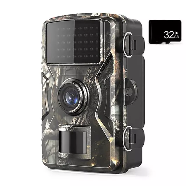Caméra sécurité infrarouge détecteur de mouvement nuit chasse + carte SD 32GO