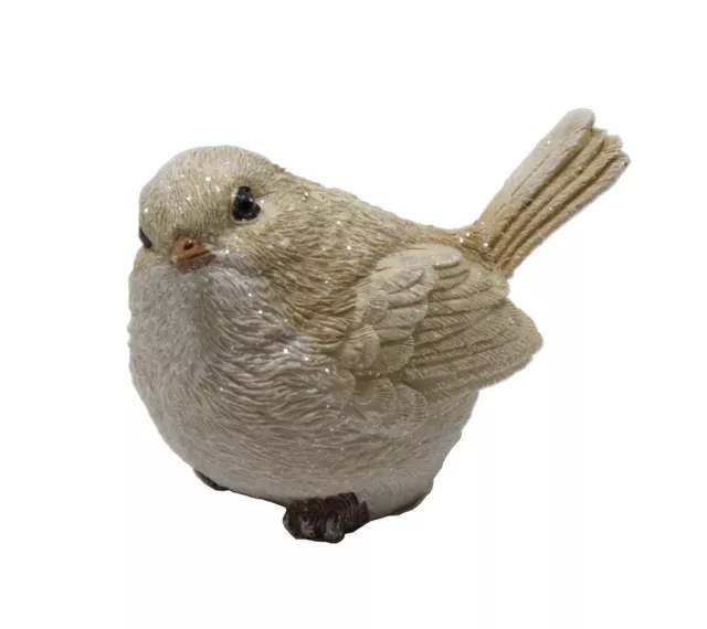 Deko Vogel Ziervogel Spatz Sperling Tier Figur Meise Eule Paar Objekt Skulptur