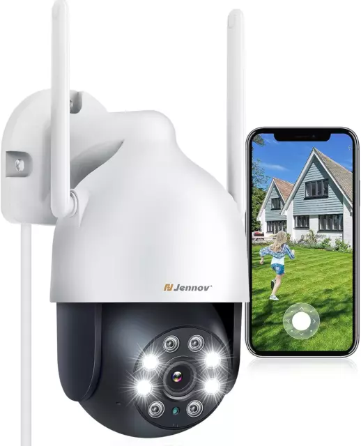 Caméra Surveillance Wifi Extérieure Sans Fil, 2K Caméra De Sécurité Extérieure P