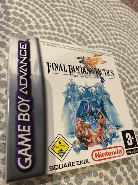 GBA Final Fantasy Tactics Advance Game PAL  Boxed + Manual TESTED Gameboy 3
