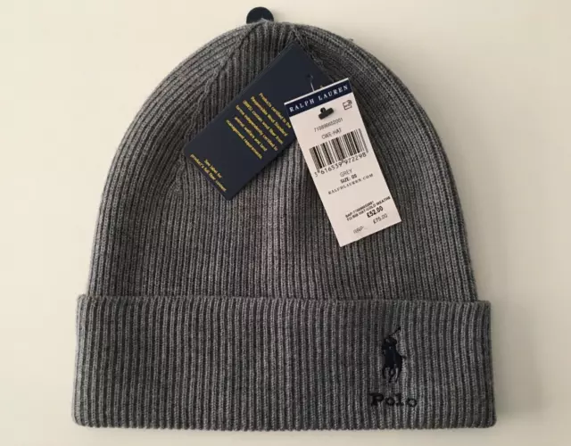 Polo Ralph Lauren - Grey - Wool Beanie Hat