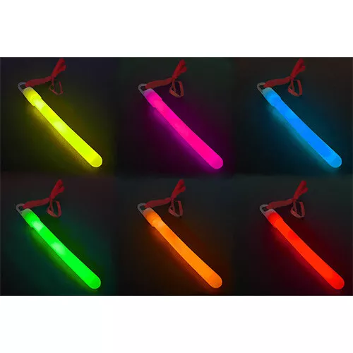 Knicklicht Glow Stick bunt Leuchtstab 10cm mit Halsband Party Licht Knicklichter