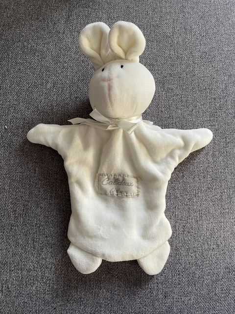 doudou Lapin Calidoux Nature marionnette