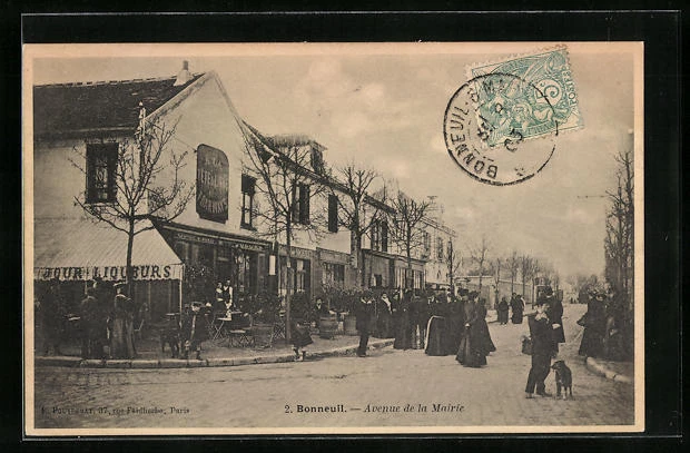 CPA Bonneuil, Avenue de la Mairie 1903