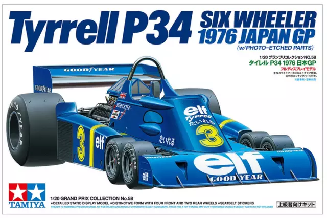 Tyrrell P34 SIX WHEELER 1976 JAPAN GP 20058 TAMIYA 1/20