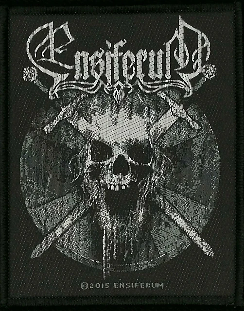 Ensiferum Sword & Axe Unisex Patch – 100% Polyester Band-Merch Für Jacken & Taschen