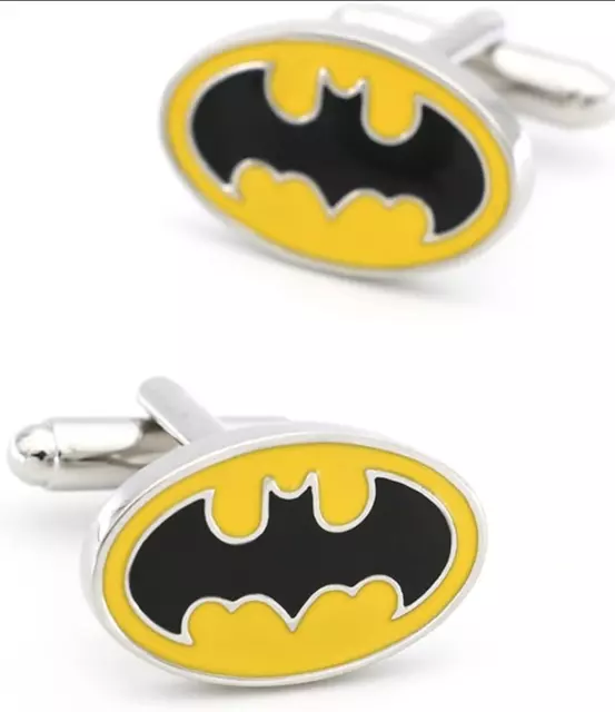 Mens Superhero DC Batman Cufflinks - Star Wars Novelty Husband Birthday Gift