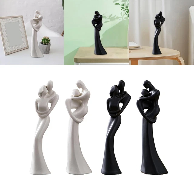 Couple Figurine, Artisanat Moderne Personnage Ornement Art Résine Embrassant