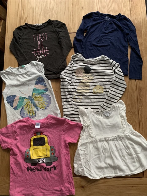 girls tops bundle 6 items age 5-6