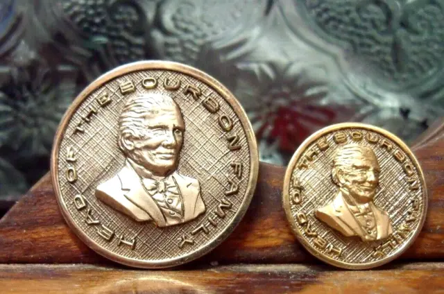 Head Of The Bourbon Family - Old Grand Dad  Medals 2  Different Sizes