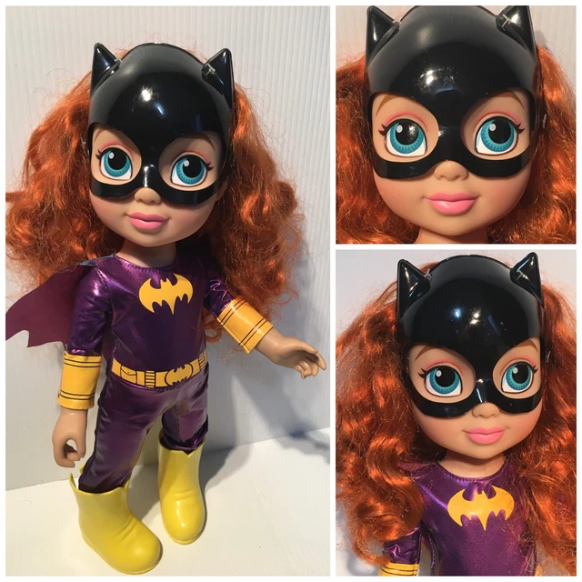 DC TODDLER BATGIRL DOLL Super Hero 2017 Jakks Pacific Mask Outfit Cape Boots 14” DC TODDLER BATGIRL DOLL Super Hero 2017 Jakks Pacific Mask Outfit Cape Boots 14”