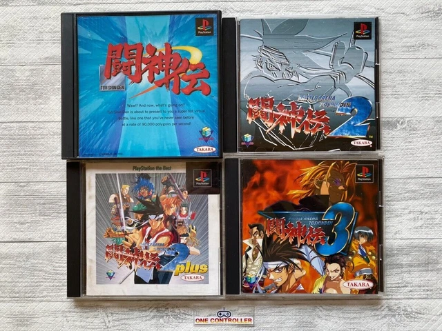 SONY PlayStation PS Battle Arena Toshinden 1 & 2 &2 plus & 3 set from Japan