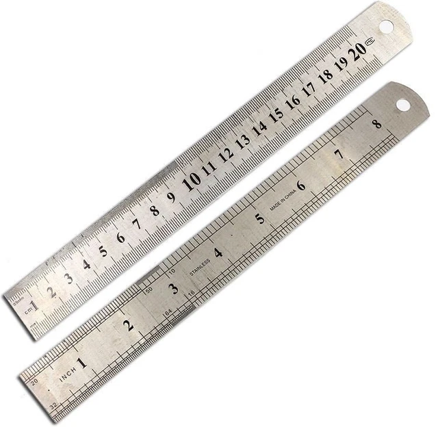 SET DA 3 righelli righelli in acciaio inox righello di marcatura ...