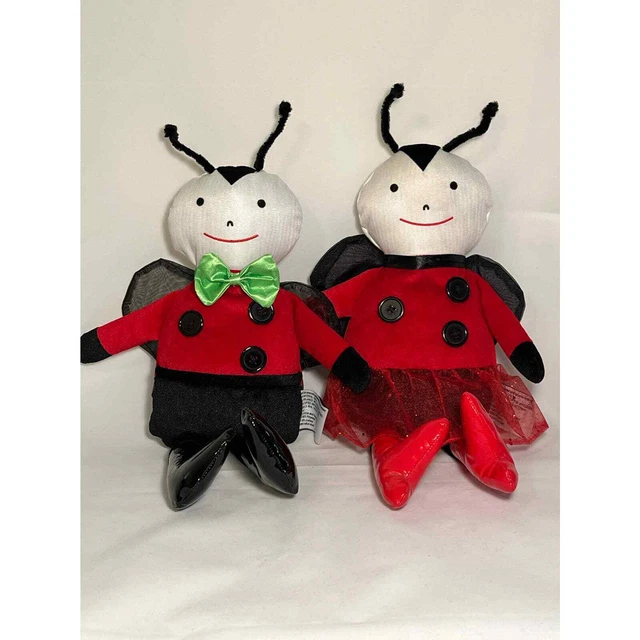 Woof & Poof - 16" Valentines Ladybug Couple Collectible Plush