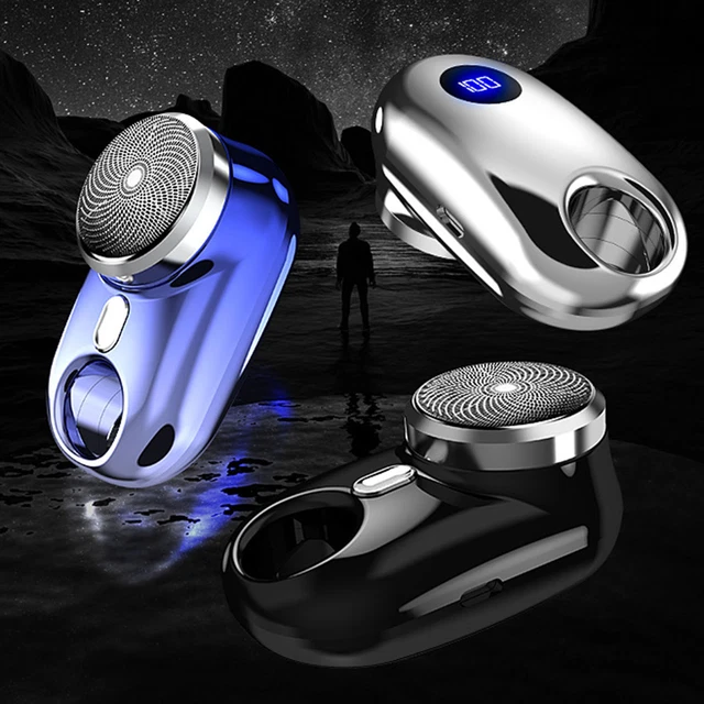 1 juego de cortador de barba lavable afeitado eléctrico carga USB cortador de barba