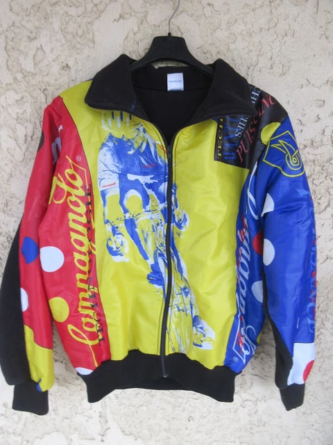 Veste Cycliste Vintage Années 90 - Café De Colombia équipe Pro, Taille XL, Polyester - Occasion