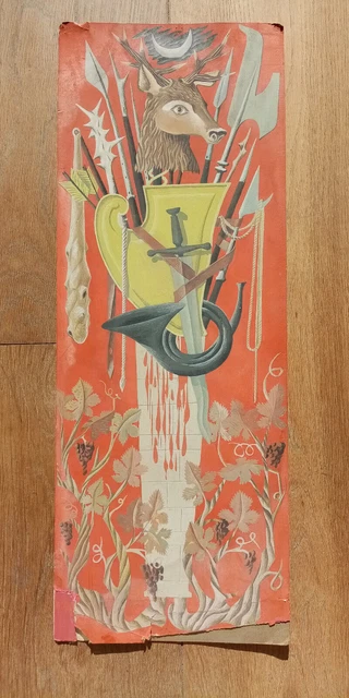 Tapisserie canevas style lurçat- picart ledoux années 70