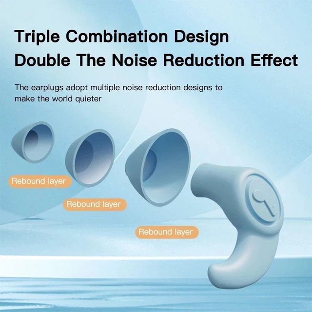 Tappi per orecchie in silicone impermeabile nuoto orecchio tappi per dormire